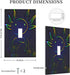HTSAHKV 3 5 Inch Rainbow Axolotl Wall Plate Light Switch Cover Single Gang Outlet Faceplate Print Plate Cover X