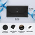 Carrotez Money Envelopes for Cash (PU Leather), Reusable Cash Envelope Wallet for Travel and Budgeting, 1 ea, No Letter