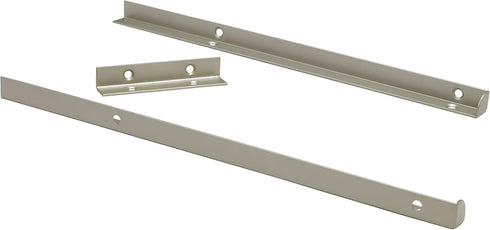 ClosetMaid SuiteSymphony Top Shelf Support Bracket Kit, Add On Accessory, Shelf Hardware Set, Satin Nickel