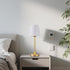 Lamp,5200mAh Dimmable Cordless Rechargeable Table Battery Operated LED Light,Fabric Shade Cordless Lamp