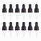 PH PandaHall 12 Set of 5ml Glass Eye Droppers - Pressure Rotating Cover Oil Droppers Pipettes for Essential Oil Bottles