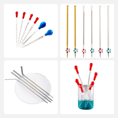 18 Inches Long Wool Tube Brush for Cleaning Glass Pipettes, Endoscope, Straw, Tea and Coffee Spouts, Vases, and Glasses