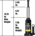 BIG RED 4 Ton (8,000 LBs) Torin Welded Hydraulic Car Bottle Jack for Auto Repair and House Lift (Black)
