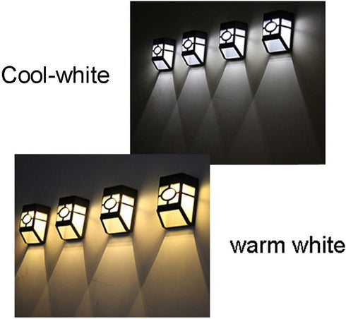 2 IP44 PCS Solar Wall Lights Outdoor, UP And Down Illuminate Dusk to Dawn Solar Porch Lights Outdoor Waterproof Solar