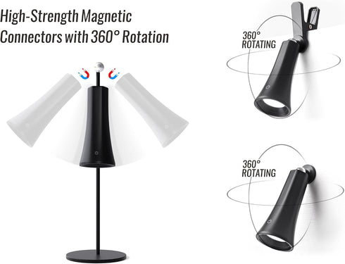 Dimmable Cordless Battery Wall Sconce-No Drill Installation,Rechargeable LED Wall Lamp for Bedroom,Bed