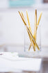 Gold Pens with Black Ink, Luxury Ballpoint Gold Pen Set of 6 in Glossy White Gift Box for Office Supplies