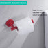 SUS304 6 inch Washroom,Drilling,96006-6RED Red Toilet Paper Holder Stainless Steel, Modern Round Tissue Roll Holders