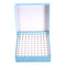 YOKIVE Tube Rack, Polypropylene Holder for 0.5ml Lab Test Tubes (Blue, 100-Sockets)