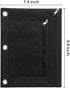 Sooez 2 Pack Pencil Pouch for 3 Ring Binder, Fabric Binder Bags with Zipper and Reinforced Grommets for School Supplies
