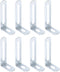 uxcell 8Pcs L-Shaped Brackets Corner Brace, 1.97"x0.94"x0.47" Corner Bracket Shelf Bracket Right
