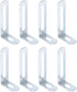uxcell 8Pcs L-Shaped Brackets Corner Brace, 1.97"x0.94"x0.47" Corner Bracket Shelf Bracket Right