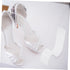 6pcs Cabilock Clear Acrylic Shoe Rack Elegant High Heel Sneaker Display Stand for Retail and Home Use Sturdy