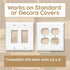 LOUIS FELT 2 pack Double Wall Outlet Shelf with Cord Storage-wall outlet shelf, outlet shelf storage Perfect