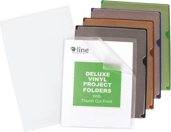 C-Line Deluxe Super Heavyweight Vinyl Project Folders - Letter Size, 35 per Box (62150)