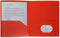 Business Source 20881 Poly Portfolio, 2 Pocket, LTR, .3mil, Red by Business Source