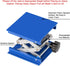 stonylab 4x4 inch Lab Jack, 100x100 mm Anodized Aluminum Top Deck, Scissor Jack with 5 KG Support Weight