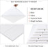BXI Felt Bulletin Board 12 X 12 X 3/8 Inches, 6 Pack Self-Adhesive Thick Sturdy Pin Board for Home Office Decoration