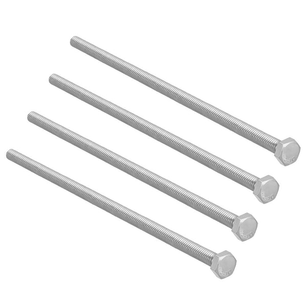 uxcell M6x140mm Hex Bolts - 304 Stainless Steel Hexagon Screw Bolt, 4 pcs