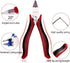 SPEEDWOX 4 Inches Diagonal Cutting Pliers, Precision Plastic Nippers with Spring Mini Side Cutting