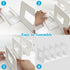 4 Closet SAYEEC Desk File Sorter Vertical Desktop File Folder Organizer Section Plastic Book Holder Adjustable Shelf