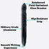 Uzi Tactical Pen with CuffKey in the Cap, Refillable Ultra Durable Aircraft Aluminum Ballpoint Pen, Writing Tactical Pen