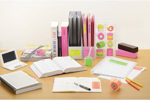 Yamato RK-50CH-LE Sticky Notes Memoc Roll Tape with Cutter, 2.0 inches x 32.8 ft (50 mm x 10 m)