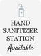 Portrait Round Plus Hand Sanitizer Station Available Wall or Door Sign |