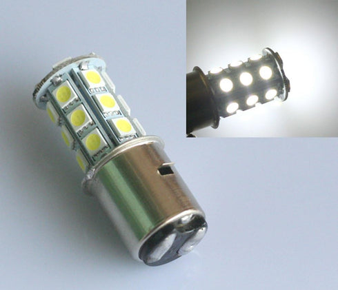ShuoHui 6V DC BA20D H6 White LED SMD Motorcycle MotorBike Moped ATV Headlight