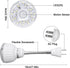 Smartlight,360 5W 2 Plug in Motion Sensor Night Light Indoor, PIR Infrared Motion-Activated LED Night Light for AC