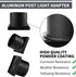 Pier Mount Adapter,Post Light Base for 3" Post Light Fixtures,Parts Kits Included, Matte Black by Windben
