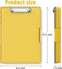 Hongri 8.5 x 11 Clipboard with Storage, Folder Nursing Clipboards Side Opening, Heavy Duty Clipboard with Dual Compartment Storage Box, Smooth Writing for Work, Office & School Supplies(Yellow) by Hongri