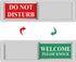 Privacy Sign - Do Not Disturb/Welcome for Home Office, Restroom, Conference, Hotel, Magnetic Slider Indicator