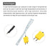 MECCANIXITY 15pcs K Type Thermocouple Mini Connector Temperature Sensor Probes, Fiberglass 3.3ft