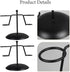2-slot DOITOOL Ice Cream Cone Holder Stand, Iron Ice Cream Display Rack with Base, Black Egg Cone Holder for Dessert
