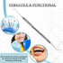 HIGH TECH INSTRUMENTS #5 (5) Dental Tartar Scraper Tool Double Ended Explorer Probe Plaque Remover Stainless Steel