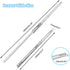 2 Pcs Drawer Slides, 12"/310mm Metal Ball Bearing Side Mount Drawer Slide, 10kg Capacity