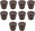 10PCS 0.87" 0.87" Cabinet Walnut Handles, Cambered Surface Solid Wood Drawer Knobs