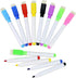 YIKANGHENG 40 Pcs Multicolour Permanent Dry Erase Wipable Markers with Blackboard Brush Sponge for Various Surfaces