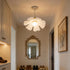 Ioensy 35cm Minimalist Table Pendant Lamp, Floral Design, PVC Flower