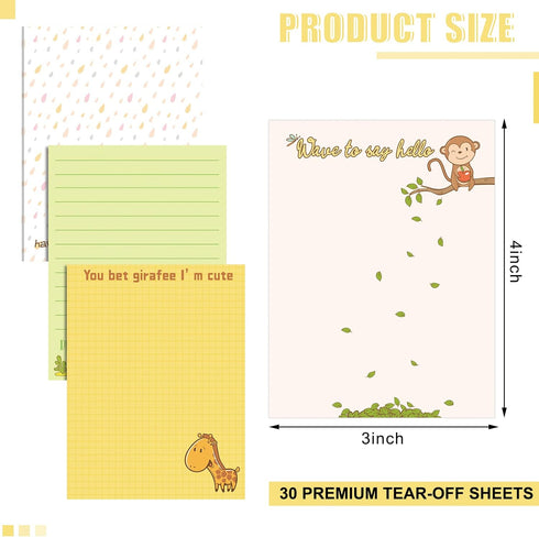 Funny Notepads with Sayings, Sticky Office Supplies To Do List, Assorted Notepad for Workers, 12 Designs