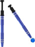 2 Psc Pick Up Tool, IC Clip Tweezers, Metal 4 Prongs Grabber Tool for Catch IC Chips, Electronic Tiny Components & Jewel, Blue