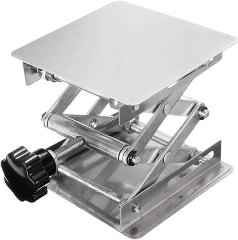 Stainless Steel Lab Jack Scissor Stand Platform (6" x 6") for Laboratory Support