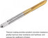 uxcell Straight Flute Taps, M4 x 0.7 Metric Left Hand Titanium Coated High Speed Steel Tapping Tool