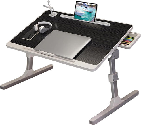 yoakaiax Laptop Desk for Bed, Height & Angle Adjustable Laptop Stand for Bed,
