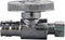 EZ-Fluid Expansion Type Pex Valve - 3/8"OD Compression x 1/2"Pex Fittings, LF Brass Straight Stop Valve