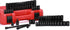 55PCS 1/4-Inch Set, 5/32 Inch 9/16 Inch, 4mm 15mm, 6-Point, Set CASOMAN Drive Impact Socket Shallow & Deep,