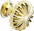 Zeizafa Furniture Decor Handles Modern Zinc Alloy Dresser Knob Pumpkin Pattern Bedside Cabinet Pull Installation Easy