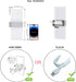 Dimmable Shell,10W Bright,1pcs Smart Wall Sconces,LED Wall Lights Works with Alexa,APP,Remote Control,Bedroom Living