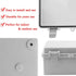 Sunnyglade ABS Plastic Dustproof Waterproof IP65 Junction Box Universal Durable Electrical Project Enclosure with Lock (3.9"x7.9"x2.8")
