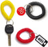 TIHOOD 100PCS Wristlet Keychains, Stretchable Plastic Wrist Keychain Bracelet for Office, Workshop, Outdoor Sport